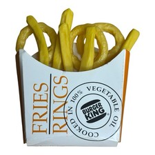 Vintage 1991 MTC Burger King Onion Rings Rubber Fries Realistic Play Food Lot