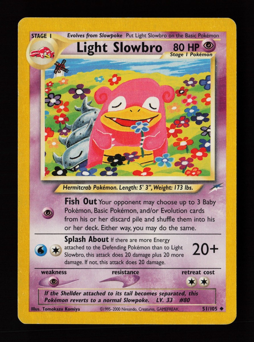 Light Slowbro 51/105 Tomokazu Komiya Non Holo Neo Destiny Pokmon Card | eBay Light Slowbro 51/105 Tomokazu Komiya Non Holo Neo Destiny Pokmon Card | eBay