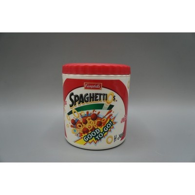 Vintage Campbell's SpaghettiOs Insulated Food Container Red Lid Good To-Go Jar