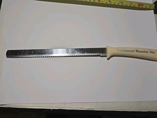 Vintage Quikut Serrated Bread Knife Frankenmuth Bavarian Inn Mi. 8 1/2" Blade