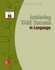 Achieving TABE Success In Language, - Paperback, by McGraw Hill - Acceptable w