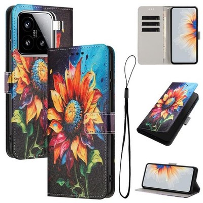 For Xiaomi 15 Color Drawing Pattern Leather Phone Case Cover Shell