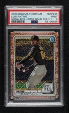 Marketplace image: 2020 Bowman Chrome Mega Box Rose Gold Mojo Refractor 1/1 Luis Patino PSA 9 1lq2