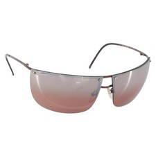 GUCCI Rimless Sunglasses plastic Brown Auth am10785