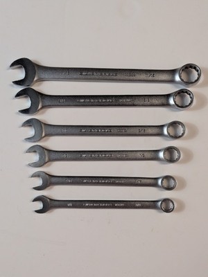 MATCO Silver Eagle 6pc SAE 12-Point Combination Wrench Set 3/8 -  11/16'' RCSE