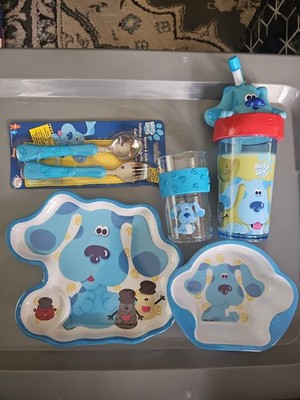 Blue s Clues Kids Zac Design Dinnerware Plate & Bowl, Cups, Flatware NEW