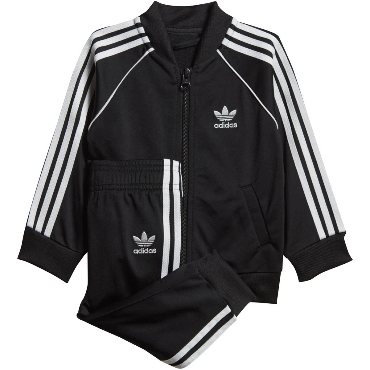 adidas Originals Infant Superstar Tracksuit DV2820 - 9M, Black/White, Q1(C673T)