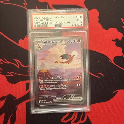 Pokémon TCG Charizard EX 199/165 Special Illustration Rare SV151 PSA 9