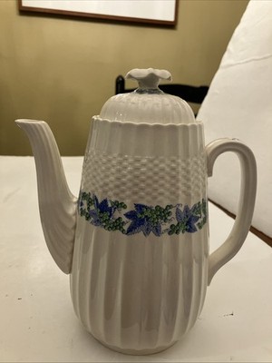 VINTAGE COPELAND SPODE  VALENCIA  PATTERN CHINA COFFEE POT~Super Hard to Find!