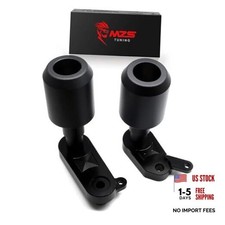 Motorcycle Frame Sliders, Falling Crash Protector Guards No Cut Kits Black