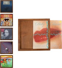 Removable Vinyl Record Display Frame - 6 Pack Wood Record Album Frame for Wall -