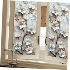 Magnolia Flower Window Film Floral Window Privacy Film Glass Colorful 4