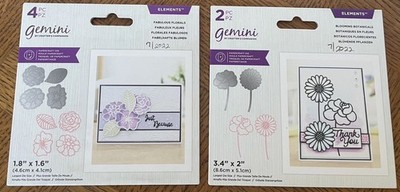 Crafters Companion Florals & Botanicals Outline Dies Set of 2 for Paper Crafting