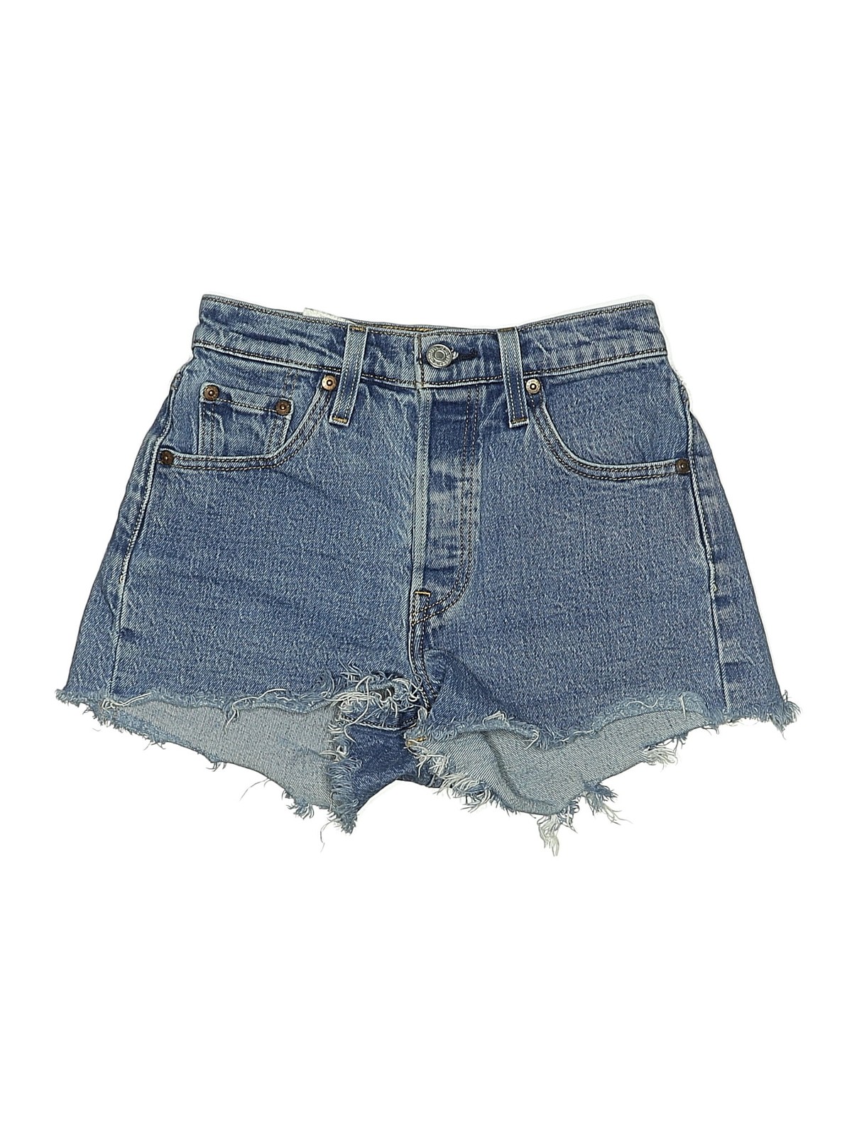Levi's Women Blue Denim Shorts 23W