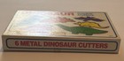 Vintage 1985 Dinosaur Metal Cookie Cutters Complete In Original Box made in USA — photo 2