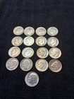 17 Silver Roosevelt Dimes 90% Silver Circulated  1946 to 1963@@@ RD-2