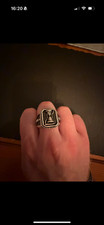 Clocks and colours Sterling silver ring 925 men, Black Widow, size  21.8/ Z