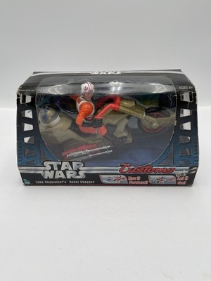 Star Wars Customs Luke Skywalker's Rebel Chopper Figure/Vehicle 2006 Hasbro
