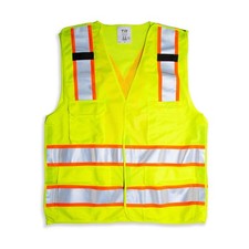 TR Industrial 5-Point Breakaway High Visibility Safety Vest, Type R Class 2 1