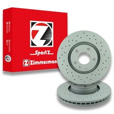 2x Zimmermann Bremsscheiben Coat Z Ø321mm Vorne passend für Audi A6 C6 4FH 3.0