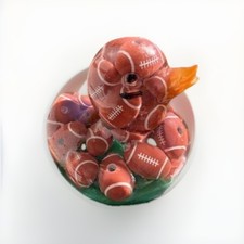Football Duck, Sports Gift, NFL, Kitsch, Duck, Handmade, Unique, With Gift Box