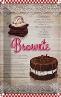 Blechschild 18X12 Cm Rezept Brownie Zutaten 250G Butter England Restaurant KüChe