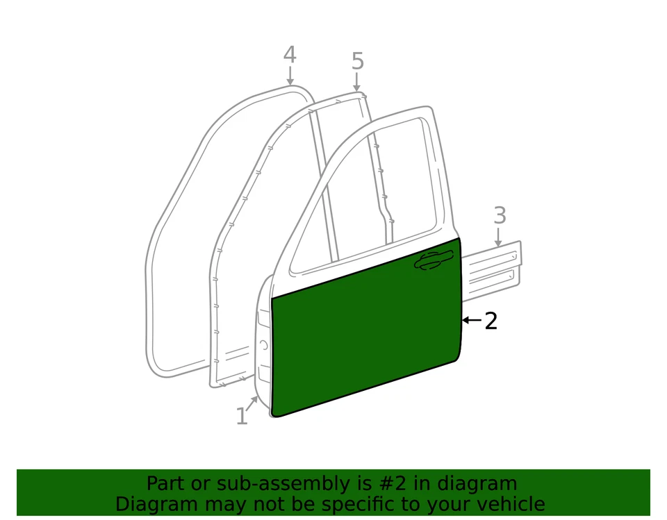 Panel exterior original Ford 4W1Z-5420201-AA Foto 2 de 3