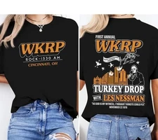 First Annual Wkrp Turkey Drop Shirt, Thanksgiving Wkrp Shirt, Wkrp In Cincinnati