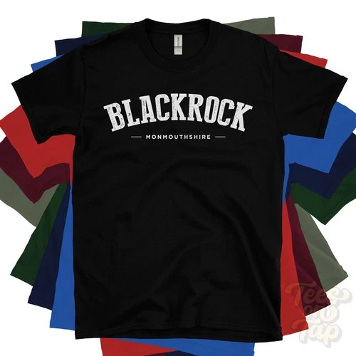 BLACKROCK MONMOUTHSHIRE T-SHIRT llanelly darrenfelen wales college style