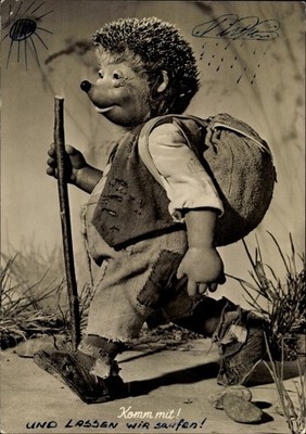 Ak Mecki der Igel auf Wanderschaft, Komm mit - 2950570