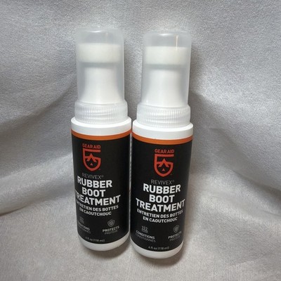 2 Bottles GEAR AID Revivex Rubber Boot Treatment 4 fl.oz