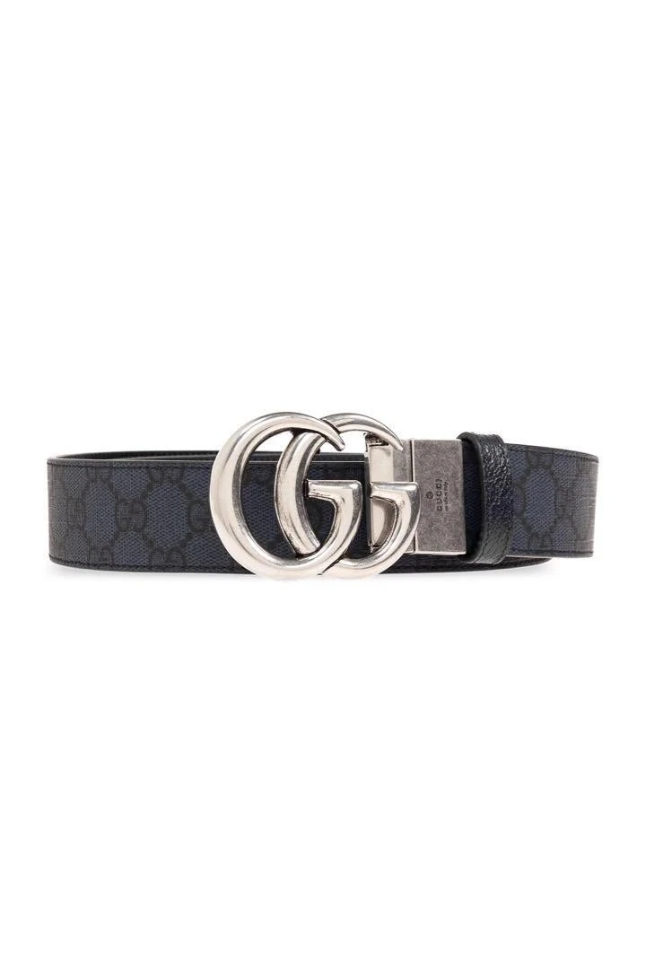 Ceinture GUCCI logo Gg cuir noir homme
