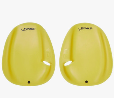 FINIS Agility Floating Swim Paddles - Strapless Design . Small Size. Yellow