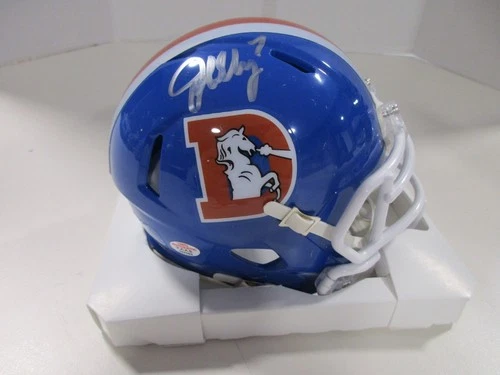 John Elway  Signed Mini Helmet Denver Broncos NFL HOF COA
