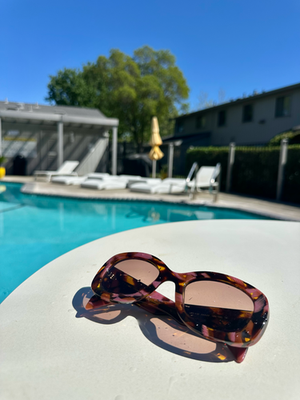 Prada PRA13S Oval Sunglasses | 18N10D-Tortoise Cognac Begonia Prada PRA13S Sunglasses Tortoise Cognac Begonia/Light Brown main image 2