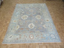 9'6 x 12'7 Hand Knotted Gray Turkish Oushak Oriental Rug G7528