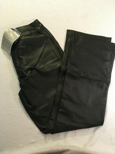 NWT METROSTYLE BLACK LEATHER PANTS 