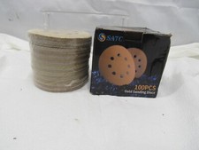 SATC Gold Sanding Discs 100 PCS 60, 80, 120, 150, 220 Grit 5 Inch 0.30 per gallon