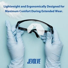 12 PCs Adjustable Clear Anti Fog Safety A+ Glasses Multi-Use Eye Protection