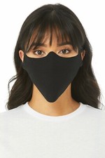 New Bella Canvas Lightweight Fabric Face Cover Mask 100 Cotton Black 10Pack