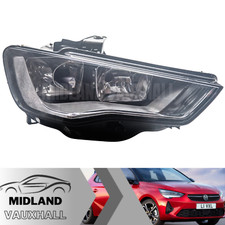 Headlight Audi A3 8V Drivers Side Right Hand 2012-2016 Black Inner Headlamp