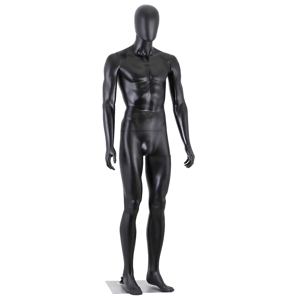 High-Quality Black Male Mannequin 73 Inches Ideal Dynamic Apparel