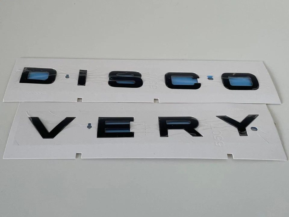 LAND ROVER (GENUINE OE) Original Land Rover Discovery Sport 5 Bonnet badge lettering badges Gloss Black