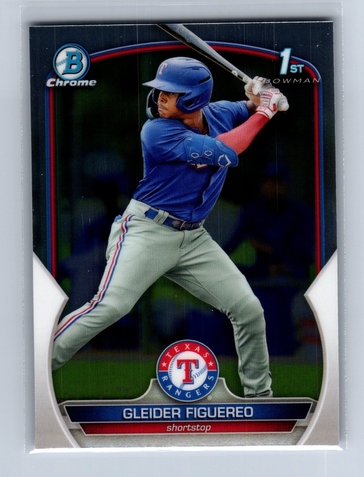 2023 Bowman Chrome Prospect 1st Bowman #BCP-59 Gleider Figuereo Texas Rangers RC