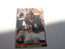 Jim Covert - 1991 Pro Set #102 - Chicago Bears Football Card