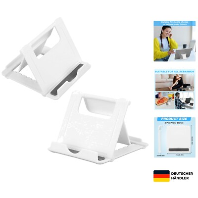 2 Stück Faltbare Handy Ständer, Tragbare Halterung für Videos & Entspannung