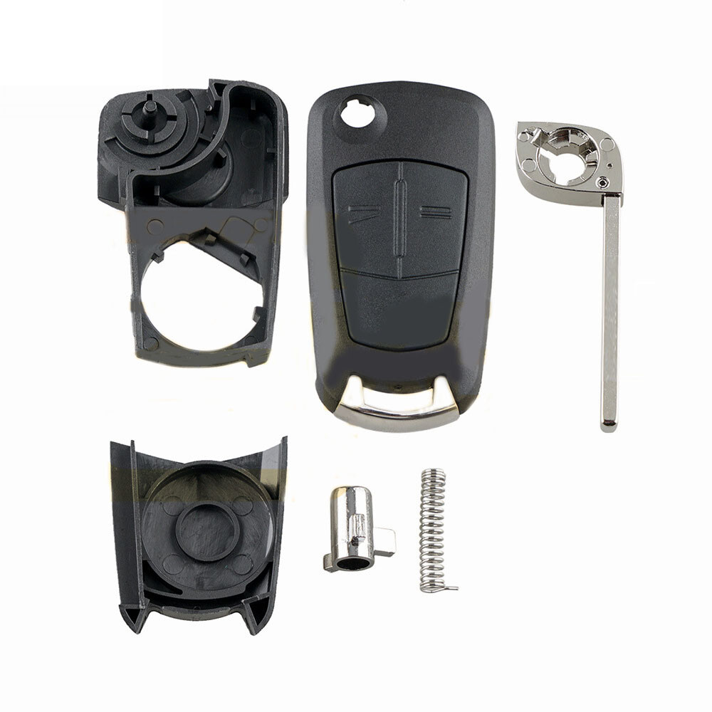 Custodia Chiave Auto HIBEYO In Silicone TPU Per Opel - Adatta Per Astra, Corsa, Zafira, Vectra (2 Tasti) - Protezione Antiurto Blu - 3
