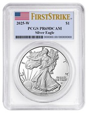 2025 W 1oz Silver Eagle Proof PCGS PR69 DCAM - First Strike Label