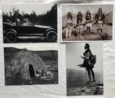 4 American Indian  post cards made in U.S.A.