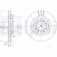 2X Delphi BG3099 Bremsscheibe FüR Mitsubishi